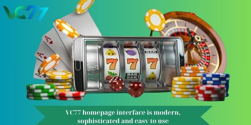 VC77 homepage interface is modern, sophisticated and easy to use